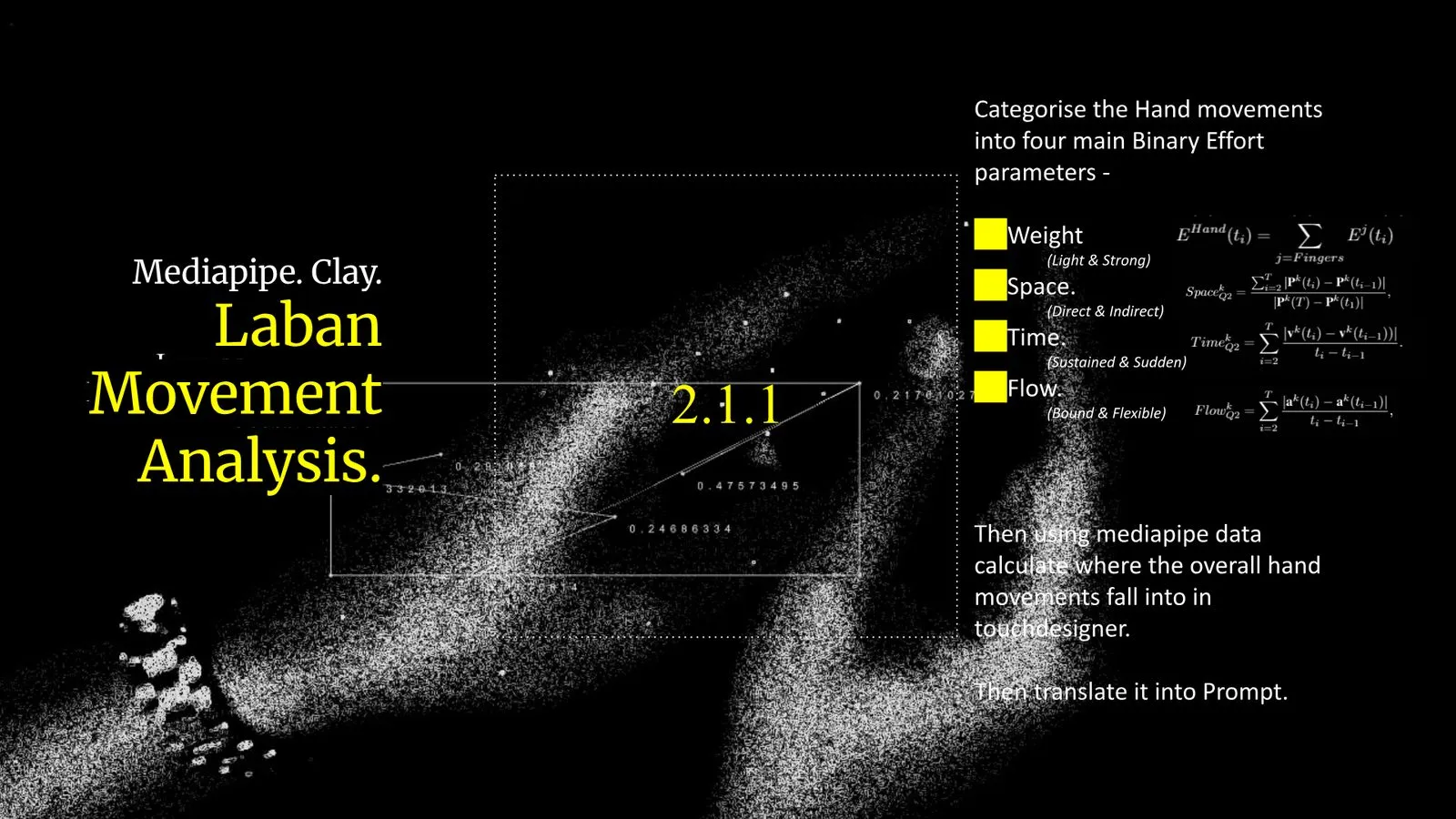 Laban Movement Analysis: motion sorted into Weight, Space, Time and Flow